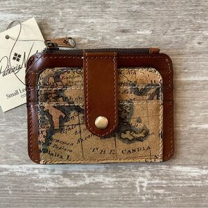 NWT Patricia Nash Cassis ID Case Mini Wallet Card Holder in Cassis European Map